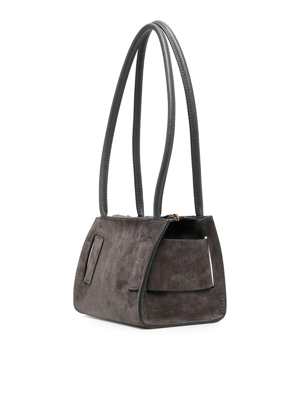 BOYY: shoulder bags online - Bobby 18 suede shoulder bag
