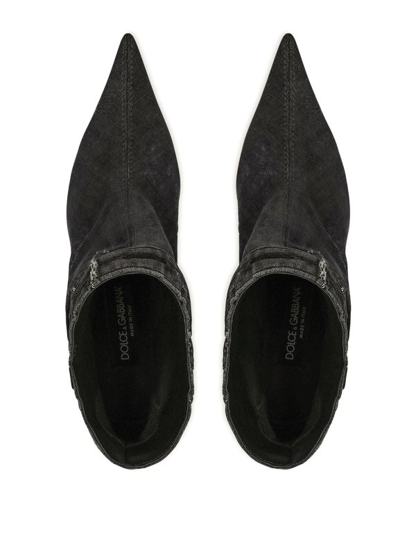 Patchwork-denim ankle boots shop online: DOLCE & GABBANA