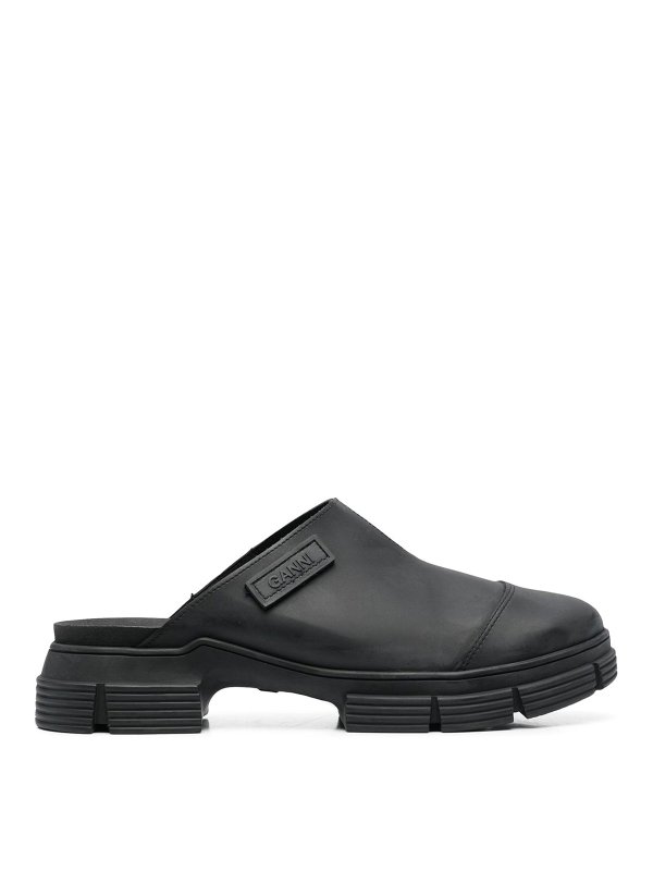 GANNI: Mules - Mules - Noir