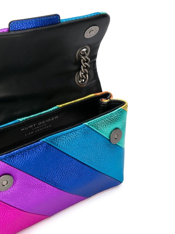 Kensington rainbow leather bag shop online: KURT GEIGER