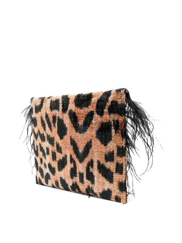 LA MILANESA: クラッチバッグ online - クラッチバッグ - アニマル柄