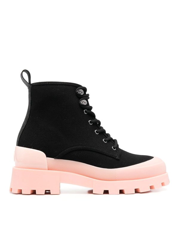 MICHAEL KORS: tronchetti - Stivaletti stringati bicolore