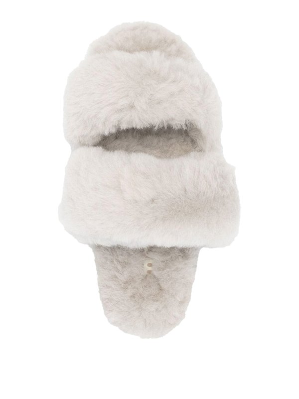 Shearling slides shop online: MOU