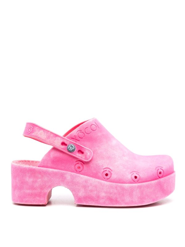 XOCOI: mules shoes - Slingback platform mules