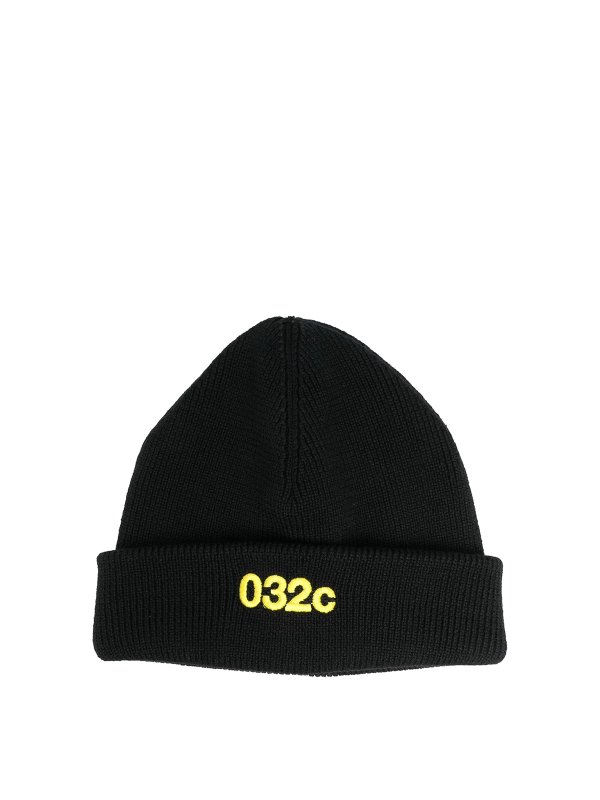 032C: beanies - Embroidered-logo knit beanie