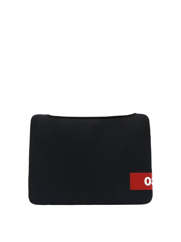 032C: wallets & purses online - Logo-print laptop case