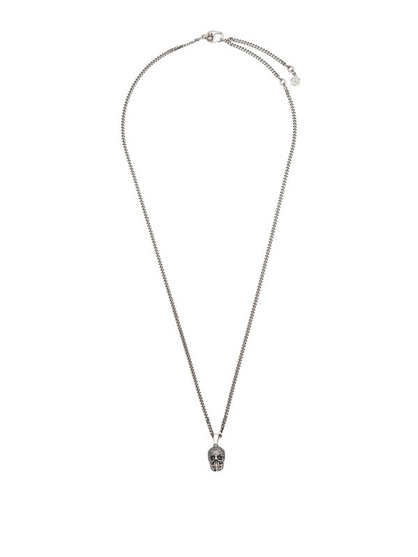 ALEXANDER MCQUEEN: ネックレス - ネックレス/チョーカー - 銀