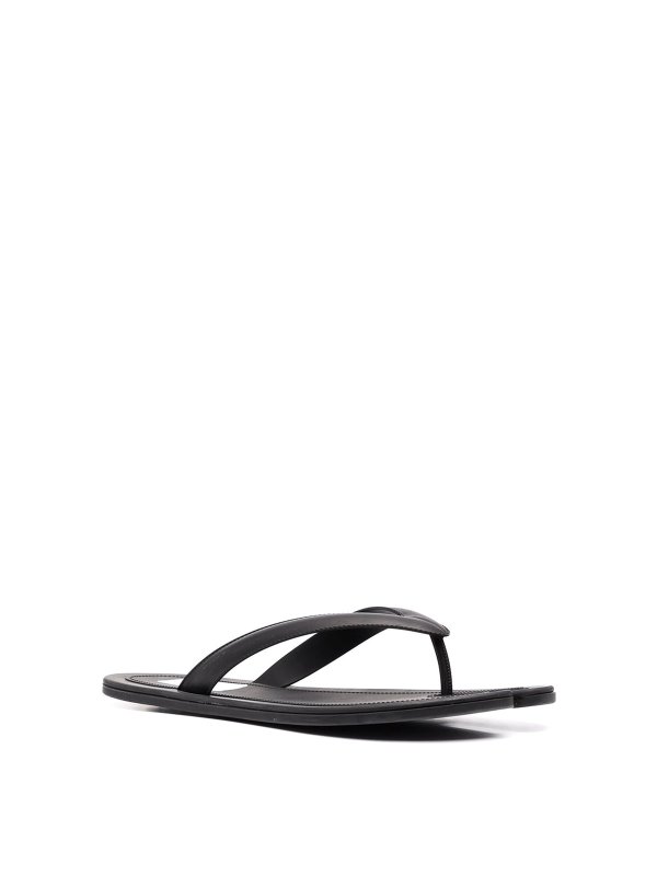 Maison Margiela: sandals online - Black split sole flip-flops