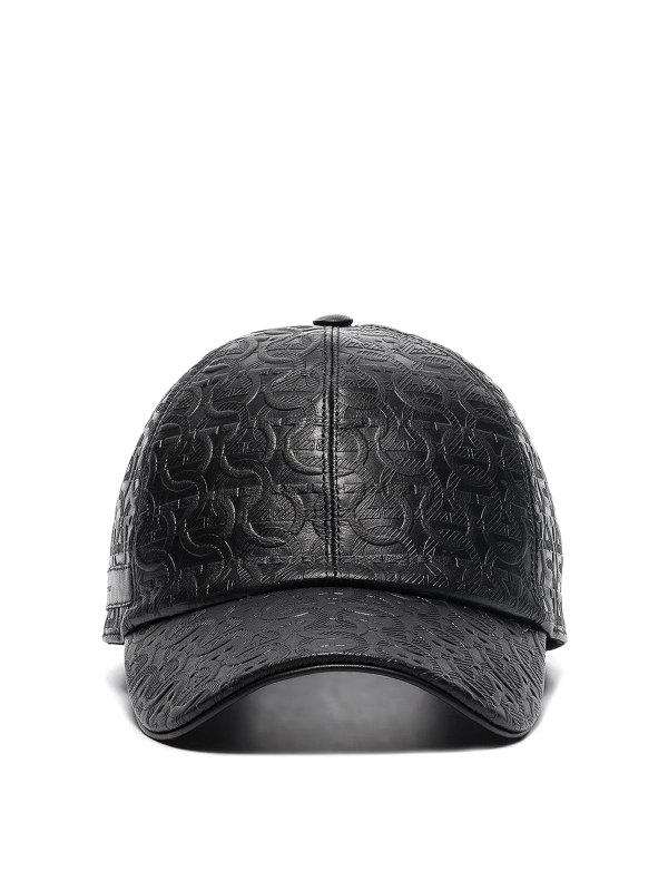 SALVATORE FERRAGAMO: hats & caps online - Logo print baseball cap