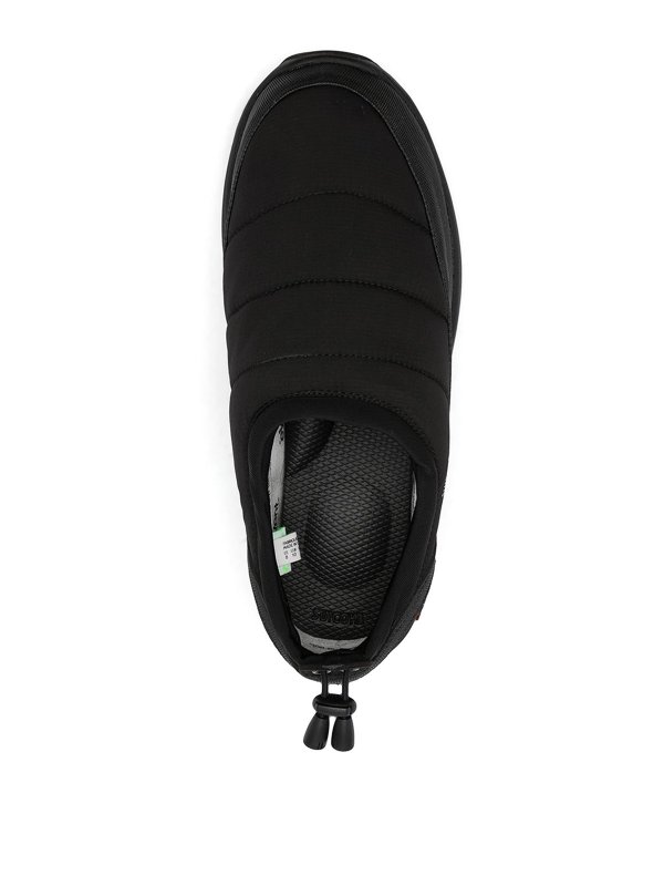 Black pepper padded slip-on sneakers shop online: Suicoke