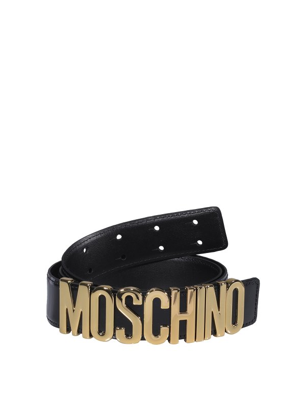 MOSCHINO: Cinturones - Cinturón - Negro