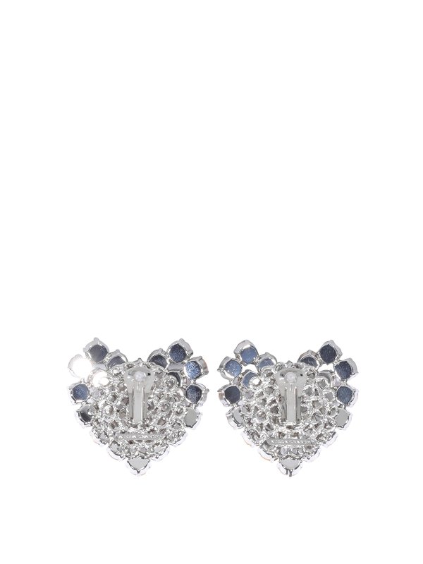 ALESSANDRA RICH: Earrings online - Crystal heart earrings