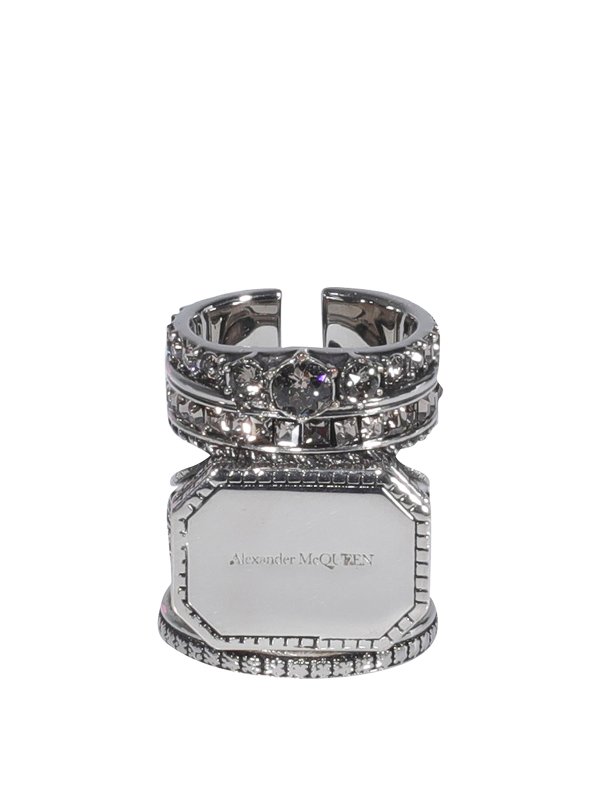 ALEXANDER MCQUEEN: Rings - Crystal ring