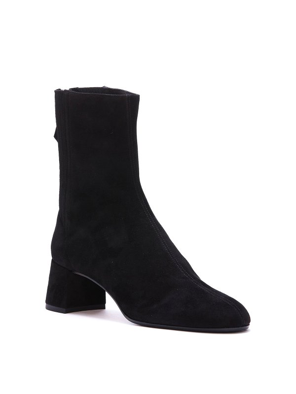 Aquazzura: ankle boots online - Suede booties with rear zip