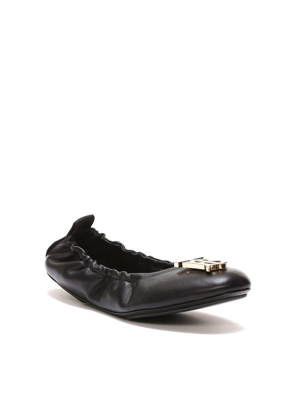BURBERRY: flat shoes online - Metal logo elasticated flats