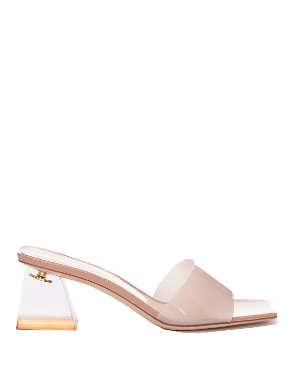 Gianvito Rossi: sandals - Block heel pvc sandals