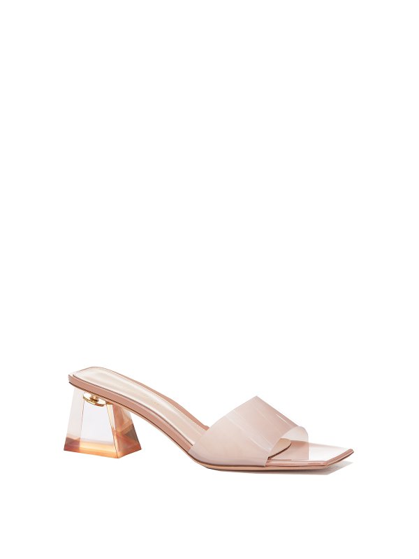 Gianvito Rossi: sandals online - Block heel pvc sandals