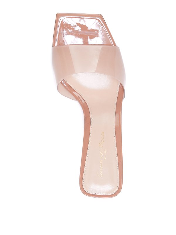 Block heel pvc sandals shop online: Gianvito Rossi