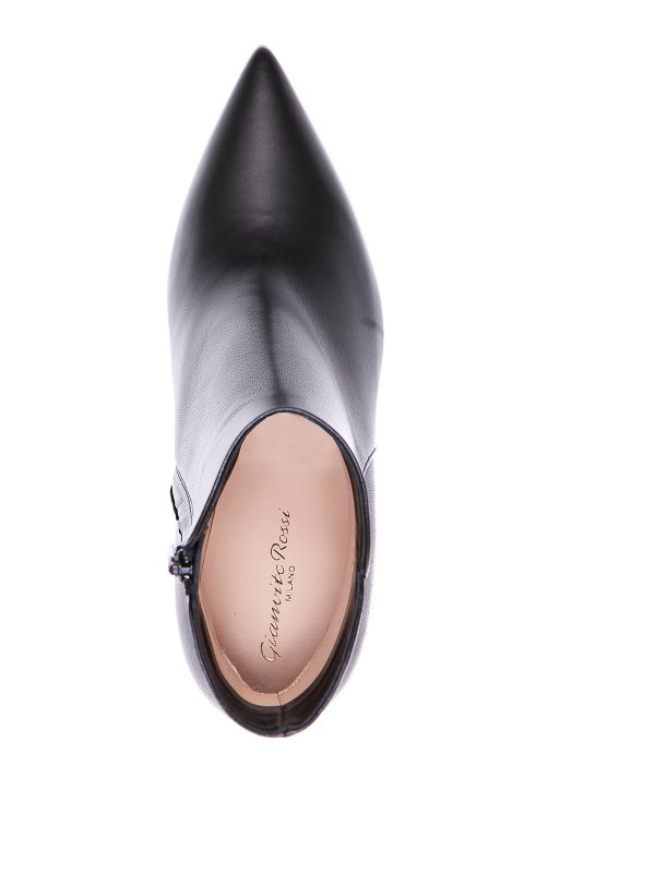 Leather size zip booties shop online: Gianvito Rossi