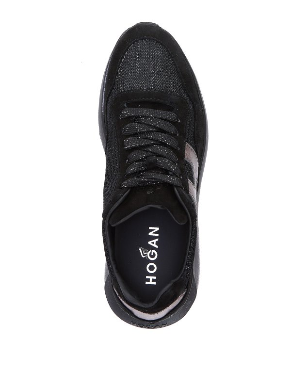 Sneaker Interactive³ in camoscio e lurex shop online: HOGAN