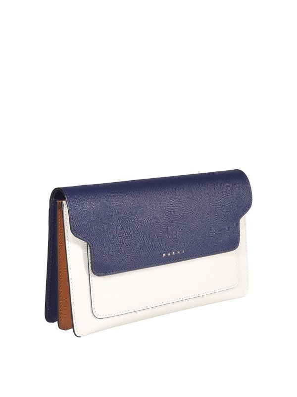 Marni: Clutch online - Pochette - Bleu