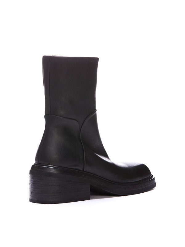 Leather booties shop online: Marsèll