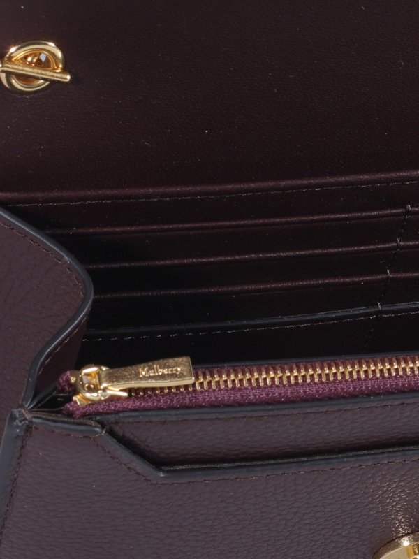 Leather clutch shop online: MULBERRY