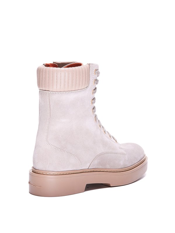 Lace-up booties shop online: SANTONI