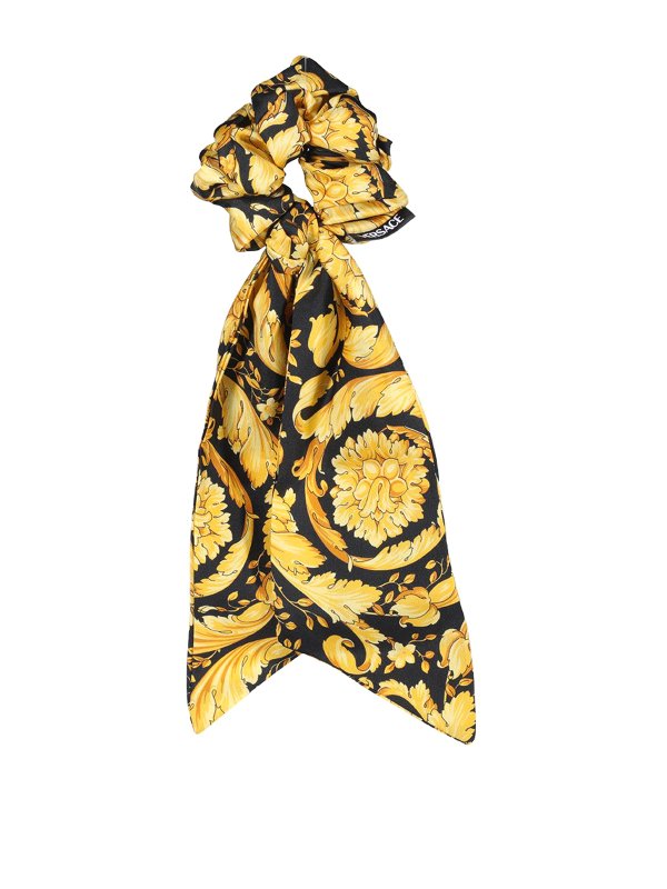 VERSACE: hair accessories - Printed scrunchie