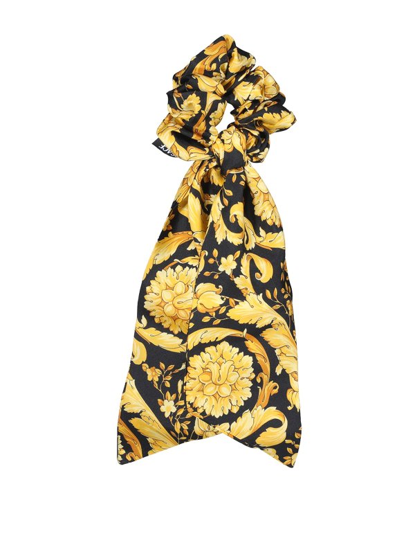 VERSACE: hair accessories online - Printed scrunchie