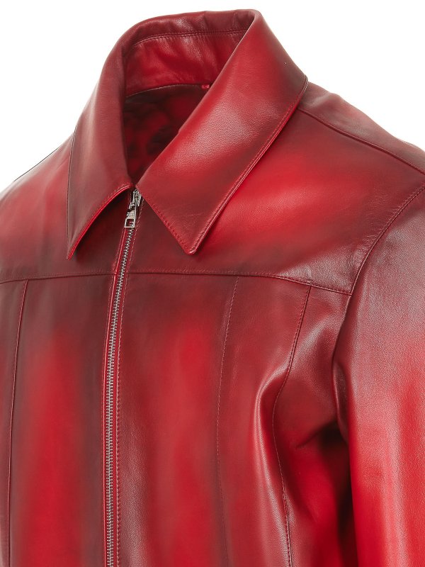 Leather jacket shop online: ALEXANDER MCQUEEN