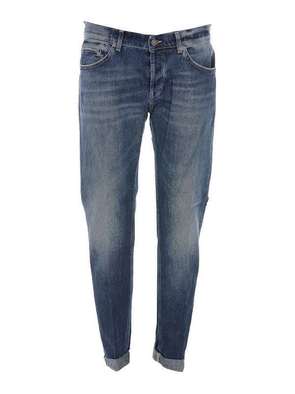 DONDUP: jeans dritti, a sigaretta - Jeans in denim