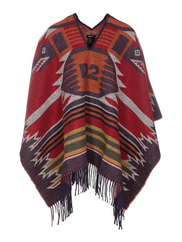DSQUARED2: Capes & Ponchos - Cape - Rot