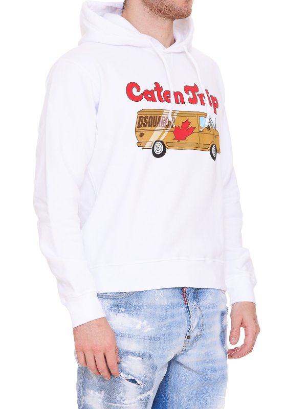 DSQUARED2: Sweatshirts & Sweaters online - Cotton hoodie