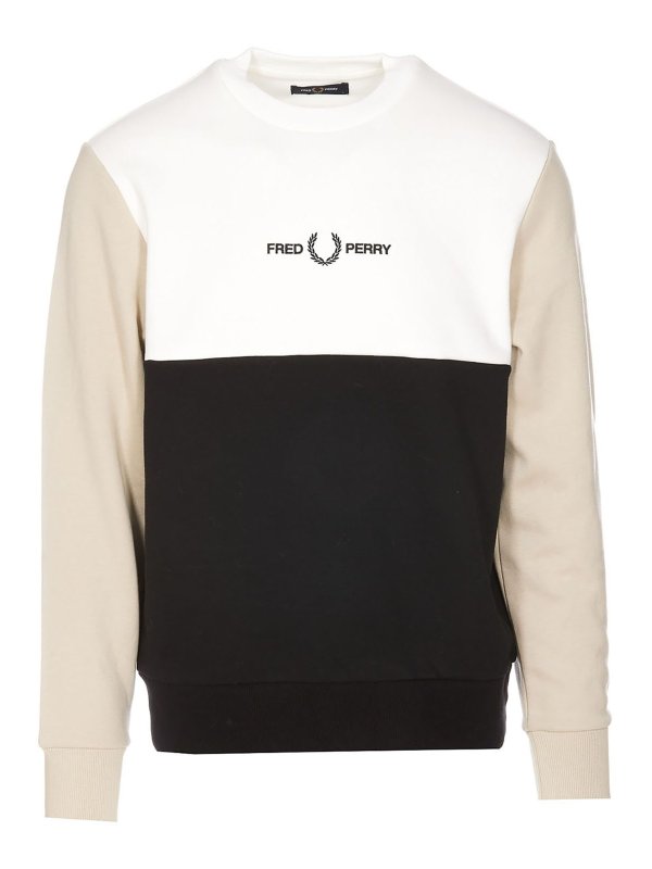 FRED PERRY: Sudaderas y suéteres - Sudadera - Blanco