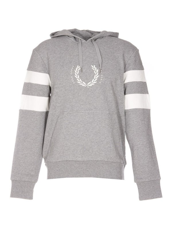 FRED PERRY: Sudaderas y suéteres - Sudadera - Gris