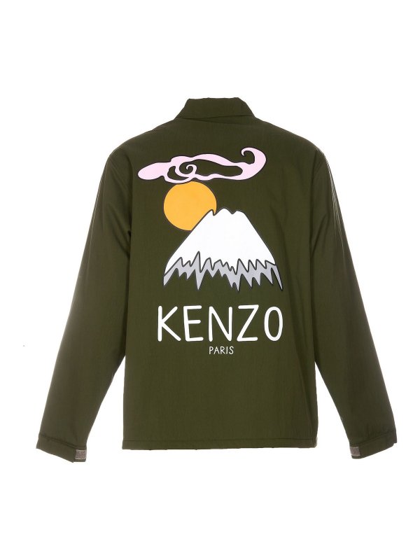 KENZO: casual jackets online - Front logo printed jacket