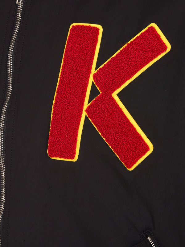 Front logo patch bomber jacket shop online: KENZO