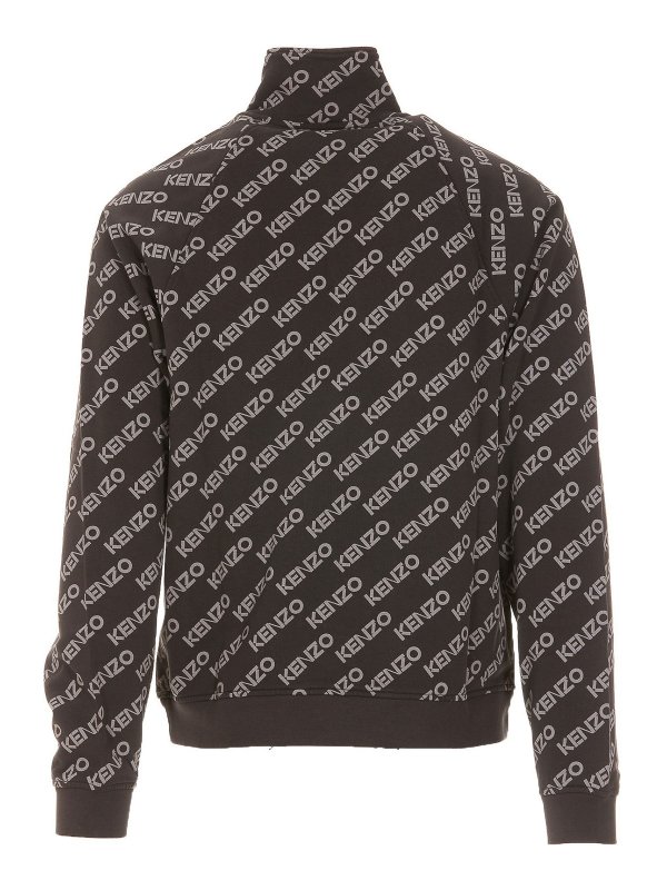 KENZO: padded jackets online - Logo printed puffer jacket