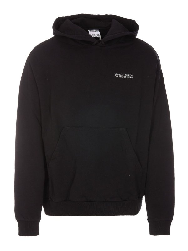 Marcelo Burlon County Of Milan: Sweatshirts & Sweaters - Logo printed hoodie