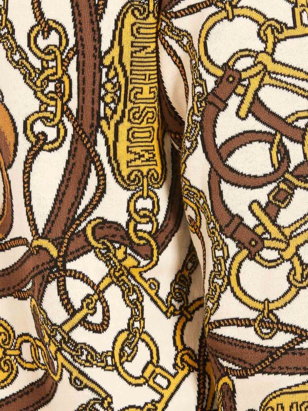 Rundhalspullover - Gold shop online: MOSCHINO