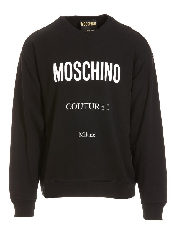 MOSCHINO: Sudaderas y suéteres - Sudadera - Negro