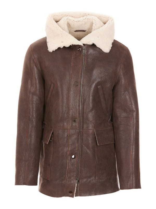 S.W.O.R.D 6.6.44: Manteaux en cuir - Manteau En Cuir - Marron