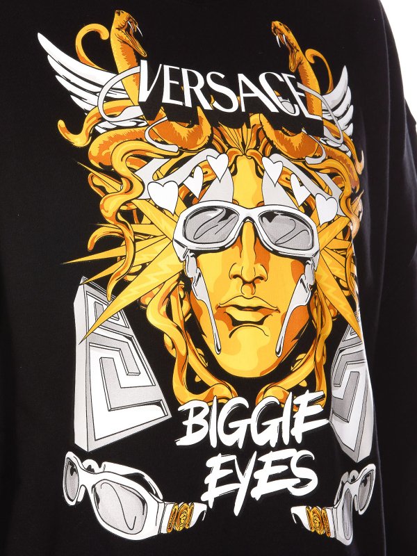 Front logo hoodie shop online: VERSACE