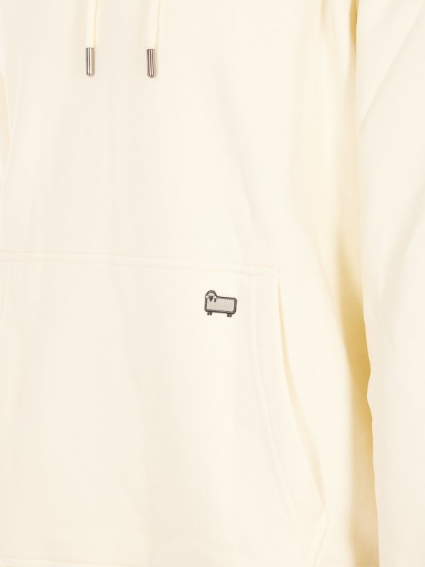 Front logo patch hoodie shop online: WOOLRICH