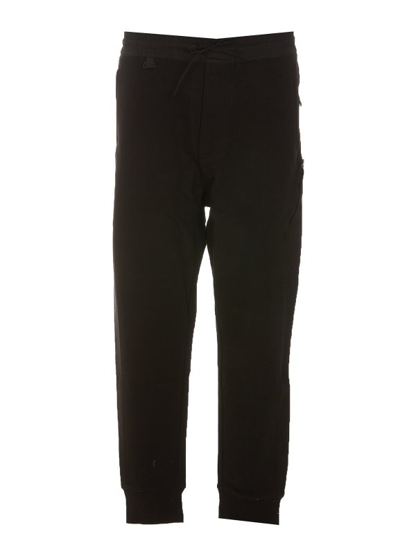 Y-3: tracksuit bottoms - Cotton sweatpants