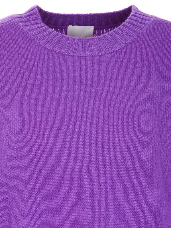 iKRIX ALLUDE: Strickpullover mit Rundhalsausschnitt - Rundhalspullover - Lila