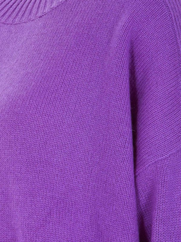 Rundhalspullover - Lila shop online: ALLUDE