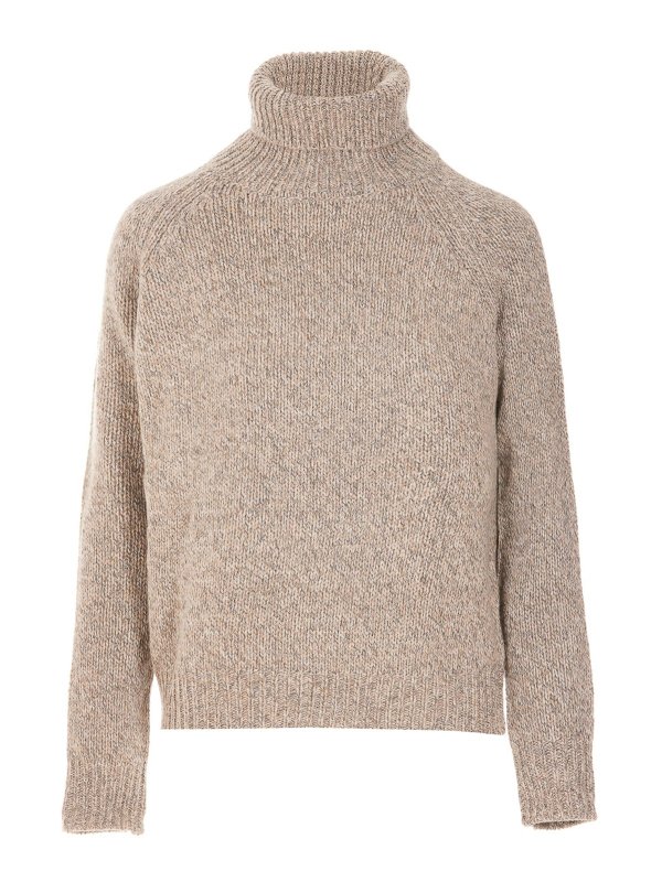 ASPESI: Rollkragenpullover  und Polo-Ausschnitt - Rollkragenpullover - Grau