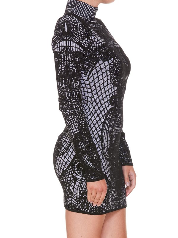 Balmain buy online Patterned mini dress